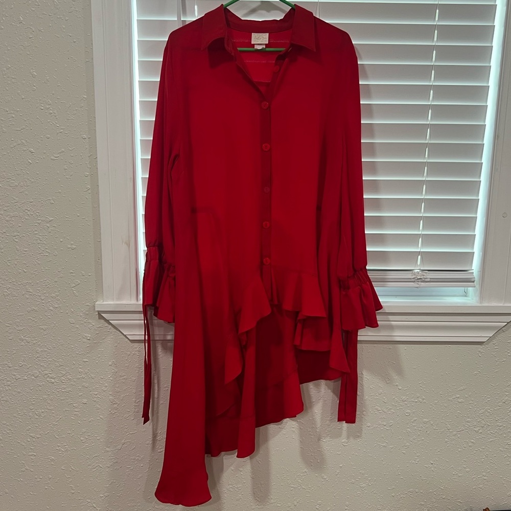 *ZADIE B’S HIGH LOW BUTTON UP*